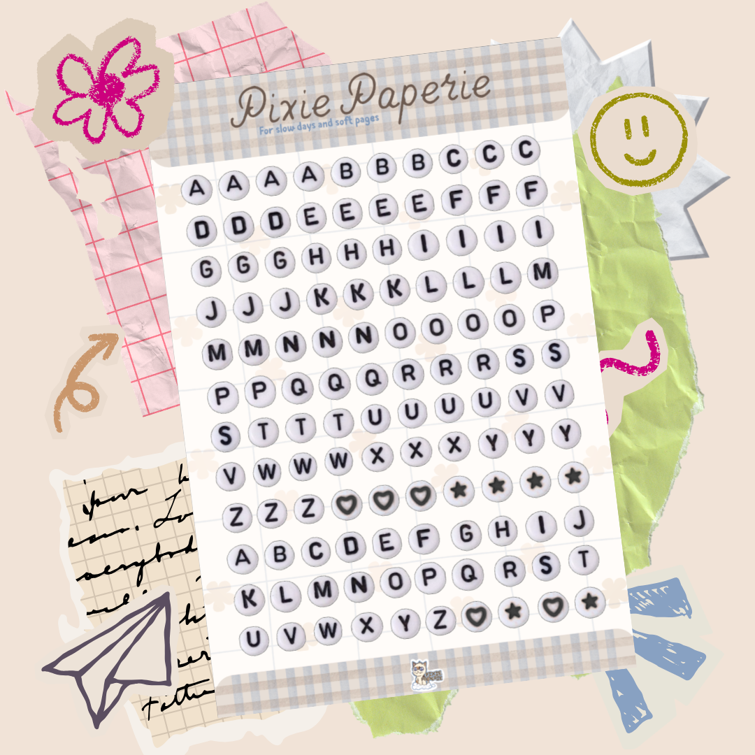 Tiny Type Alphabet