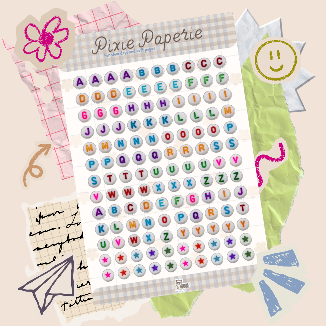 Rainbow Bead Alphabet