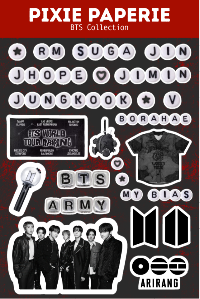 BTS ARMY Essentials Sticker Sheet